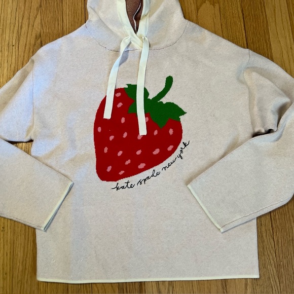Kate Spade Strawberry Graphic Hoodie Target with Tags Small - Picture 3 of 5